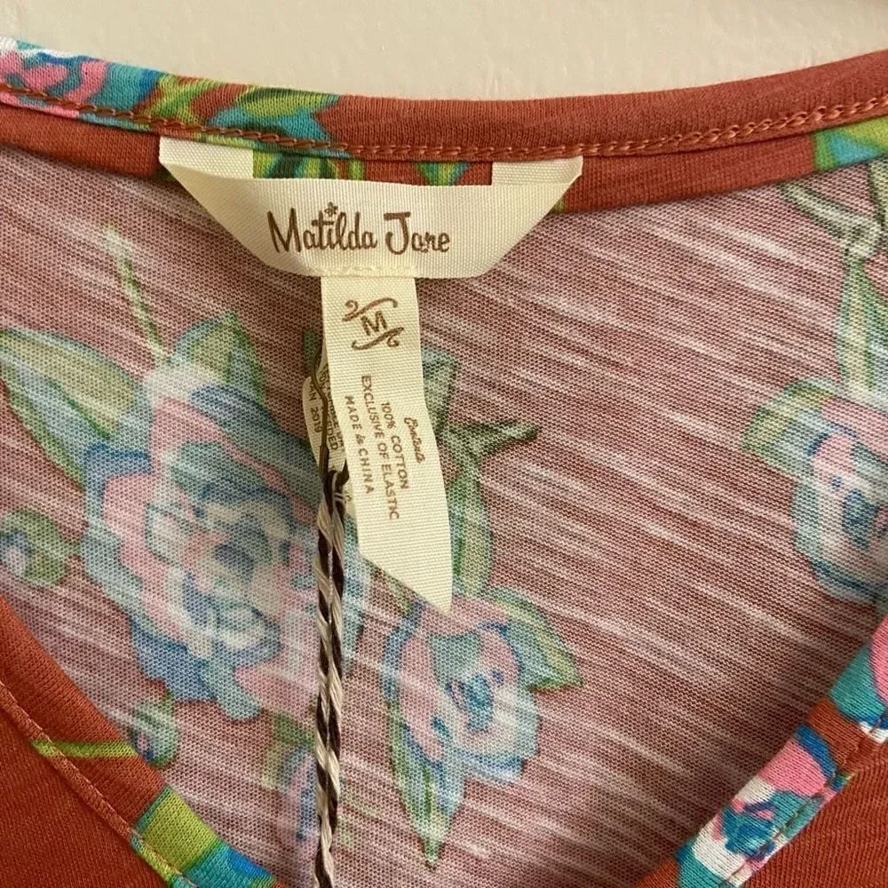 NEW Matilda Jane Looks To Frill Dress Medium Floral Tiered